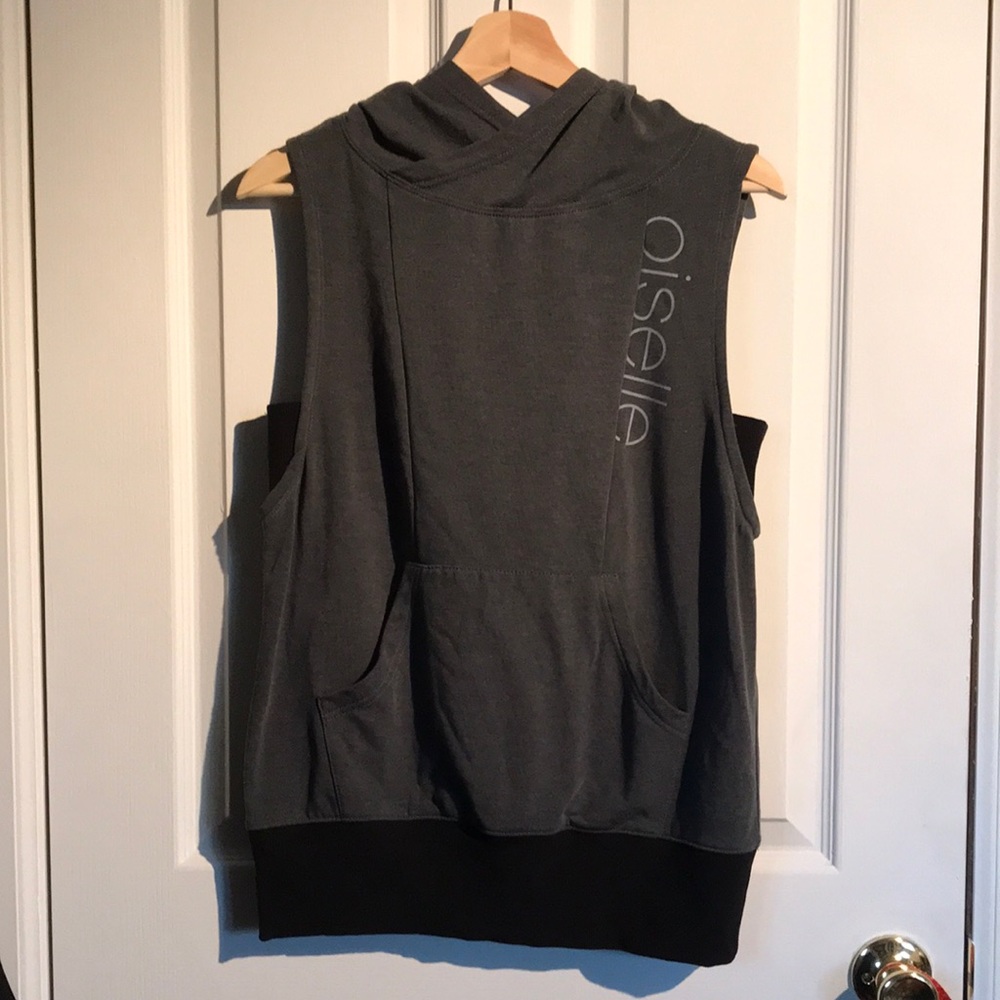Oiselle Microplush Sleeveless Hoodie size Large